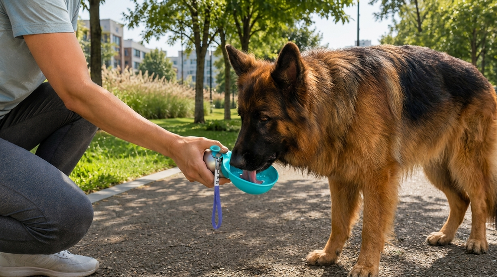 Sip & Stroll - 3-in-1 Portable Dog Water Bottle